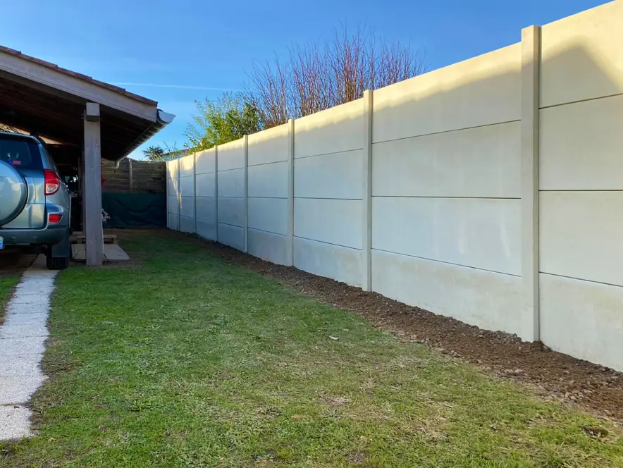clôture béton classique