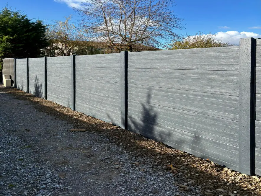 clôture béton woodox
